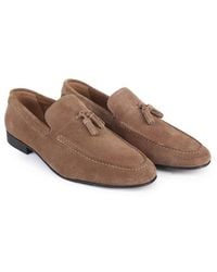 OFF THE HOOK - Emerson Suede Leather Tassel Loafers - Lyst