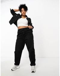 ASOS - Asos Design Curve High Rise Relaxed Mom Jeans - Lyst