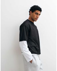 ASOS - Boxy Oversized T-shirt With Double Layer - Lyst