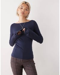 Weekday - – annie – superweiches, langärmliges oberteil - Lyst