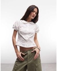 Collusion - Babydoll Fitted Short Sleeve Shirt - Lyst