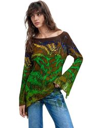 Desigual - Asymmetrische Blouse Met Print M. C. Lacroix - Lyst