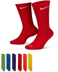 Nike - Everyday Cushioned Plus 6 Pack Crew Socks - Lyst