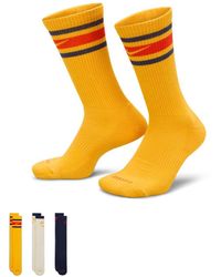 Nike - Retro Log Everyday Plus 3 Pack Logo Socks - Lyst