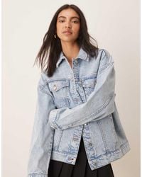 ASOS - Chaqueta Vaquera Extragrande Con Lavado De Estilo Años 90 De -Azul - Lyst