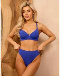 Wolf & Whistle - X Isabella Whittingham High Waist Bikini Bottoms - Lyst