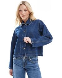 ONLY - Boxy Denim Jacket - Lyst