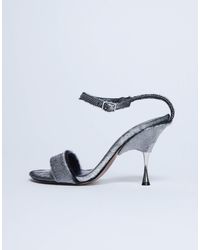 TOPSHOP - – fran – high heels aus farbenem echtleder mit ponyfelldesign mit absatz aus metall - Lyst