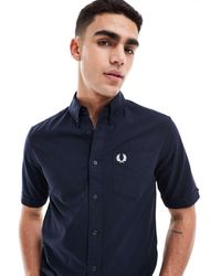 Fred Perry - Camicia Oxford A Maniche Corte - Lyst