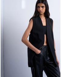 TOPSHOP - Chuck On Sleeveless Blazer - Lyst