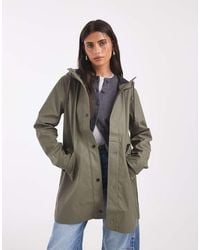 ONLY - Hooded Raincoat - Lyst