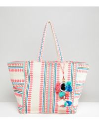 Carhartt Bondi Tote Bag Lyst Accessorize Bondi Geometric Beach Tote Bag Lyst
