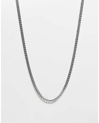ASOS - Waterproof Stainless Steel Short Slim 4mm Neck Chain - Lyst