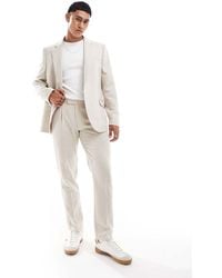 ASOS - Slim Wool Blend Suit Trousers - Lyst