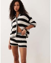 ASOS - Sally Beach Knit Short Co Ord - Lyst