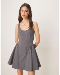 ASOS - Asos design tall – schwingendes minikleid aus bengaline - Lyst