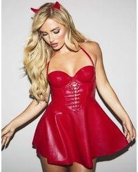 Ann Summers - Halloween Electra Pu Padded Mini Dress - Lyst