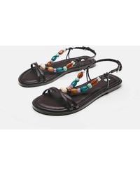Pull&Bear - Sandales plates ornées - Lyst