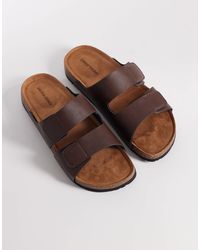 Jack & Jones - Faux Leather Strap Sandals - Lyst