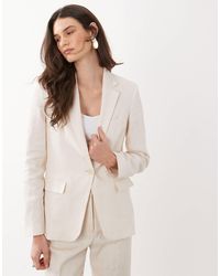Mango - – boreli – klassischer, eleganter blazer aus 100% leinen - Lyst