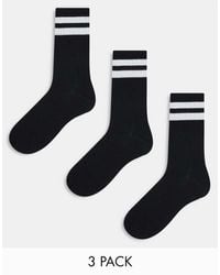 Jack & Jones - 3 Pack Striped Tennis Socks - Lyst