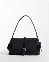 Mango - Buckle Detail Shoulder Bag - Lyst