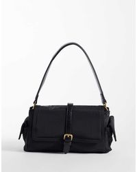 Mango - Borsa A Spalla Con Dettaglio Fibbia Nera - Lyst