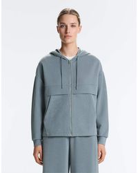 Oysho - Ribbed Zip-Up Sweatshirt With Soft-Touch Modal - Lyst