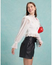 Miss Selfridge - – victoriana – bluse - Lyst