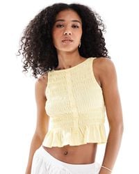 New Look - – gesmoktes trägertop - Lyst