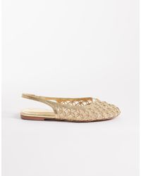 ASOS - Lure Weave Detail Slingback Ballets - Lyst