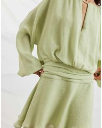 NA-KD - Keyhole Long Sleeve Mini Dress - Lyst