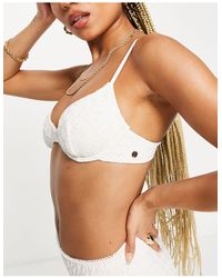 Billabong Salty Blonde Lil Chica Underwire Bikini Top - White