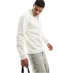 SELECTED - Sweat Long Sleeve Polo - Lyst