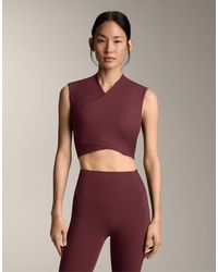 Oysho - Comfortlux Crossover Sleeveless Tank Top - Lyst
