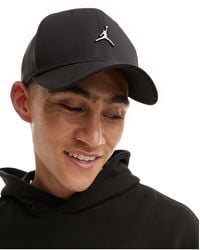 Nike - Gorra negra con logo metálico en relieve jumpman - Lyst