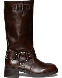 Steve Madden - Boneta Pull On Harness Knee Boots - Lyst