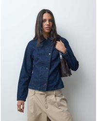 ASOS - Cinched Waist Denim Jacket - Lyst