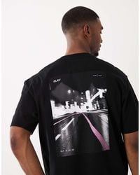 BOSS - Citylights Chest Print T-Shirt - Lyst