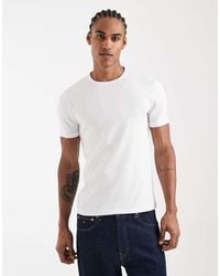 New Look - Muscle Fit Ribbed T-shirt - Lyst