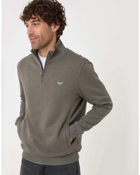 Threadbare - Cotton Rich Quarter Zip Sweatshirt - Lyst