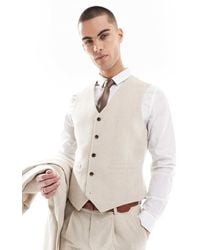 ASOS - Skinny Wool Blend Suit Waistcoat - Lyst
