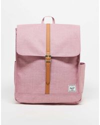Herschel Supply Co. - Mochila Rosa Con Tira Tostada City De - Lyst