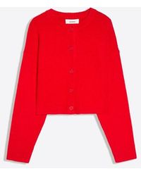 Bershka - Round Neck Button-up Knit Cardigan - Lyst
