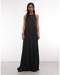 Weekday - Semi Sheer Maxi Dress With Drop Racer Back - Lyst