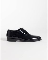 ASOS - Lace Up Oxford Shoes With Toe Cap - Lyst