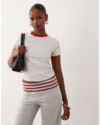 Lioness - Clubhouse Cotton Ringer Baby Tee - Lyst