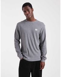 Calvin Klein - Long Sleeve Waffle Badge Logo T-Shirt - Lyst