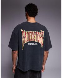 Faded Store - Letter Back Print Cropped Tee - Lyst