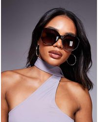 Quay - Quay Guess Again Oversized Round Sunglasses - Lyst